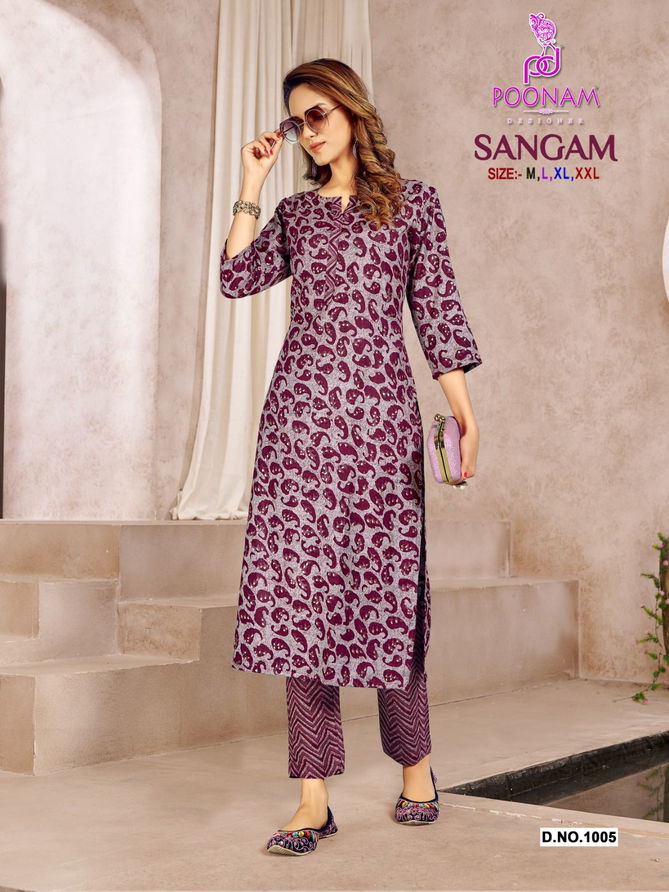 Poonam Sangam Regular Wear Wholesale Kurti With Bottom Catalog